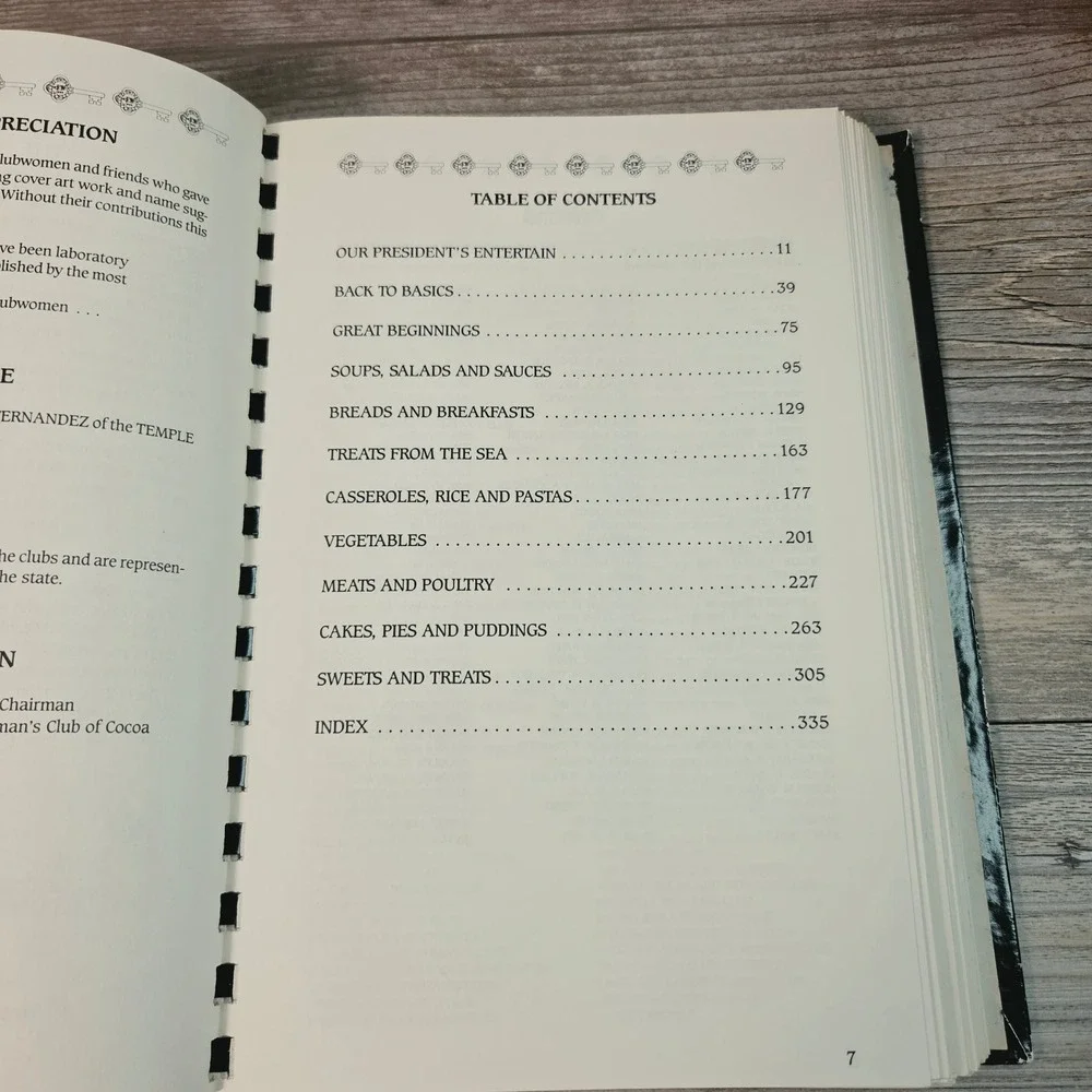 The Florida Cooking Adventure Cookbook 1987 FFWC Women's Club Recipes Hacienda